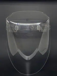 Termômetro facial de proteção, máscara facial transparente, equipamento de proteção facial, visor de proteção facial transparente, relevância alta.